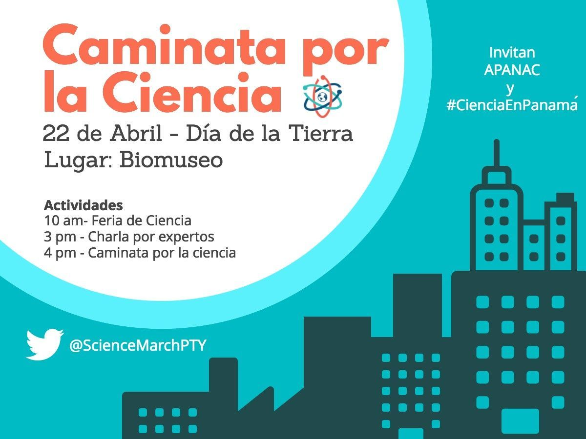 Caminata por la Ciencia Flyer, BioMuseo, Calzada de Amador, April 22, 2017