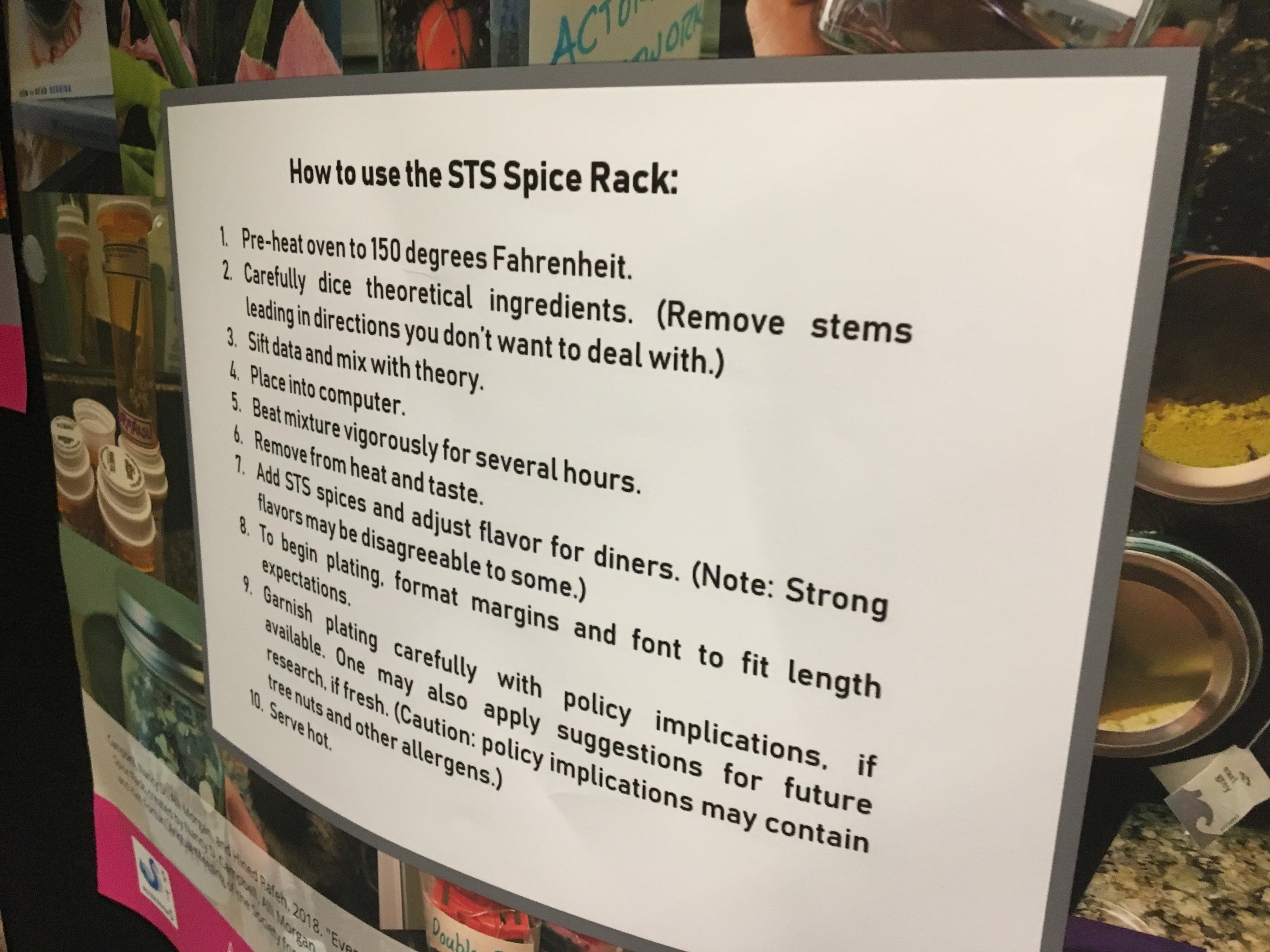 How to use the STS Spice Rack